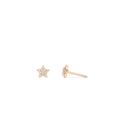 Pendientes Star Oro Rosa Diamantes Irantzuline