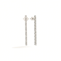 Pendientes Oro Blanco Diamantes Recarlo