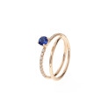 Anillo Zafiro azul Irantzuline
