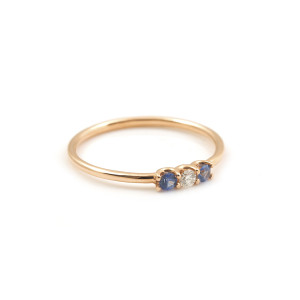 Anillo Zafiro Azul Irantzuline
