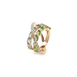 Anillo Zafiro y Tsavorita Irantzuline