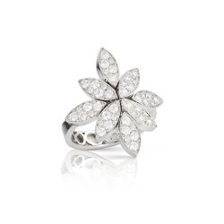 Anillo Ghirlanda Luce Di Loto Oro Blanco Diamantes PasqualeBruni