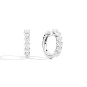 Pendientes Oro Blanco Diamantes Recarlo