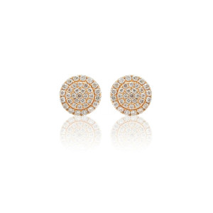 Pendientes Oro Rosa Diamantes Irantzuline
