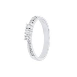 Anillo Emily Oro Blanco Diamantes Irantzuline