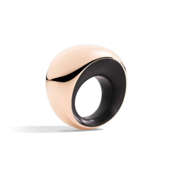 Anillo Pirouette Oro Rosa Jet Vhernier