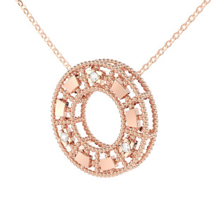 Collar Verona Oro Rosa Diamantes Irantzuline