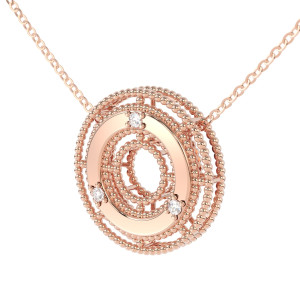 Collar Verona Oro Rosa Diamantes Irantzuline
