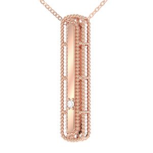 Collar Verona Oro Rosa Diamantes Irantzuline