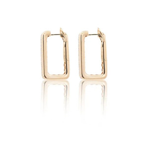 Pendientes Oro Rosa Diamantes Irantzuline