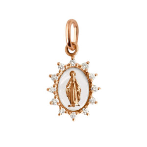 Colgante Madonna Supreme Oro Diamantes Gigi Clozeau
