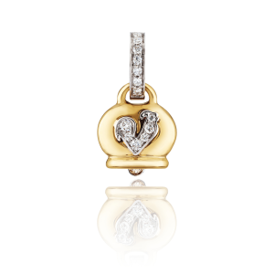 Colgante Campanelle Oro Amarillo Diamantes Chantecler Capri