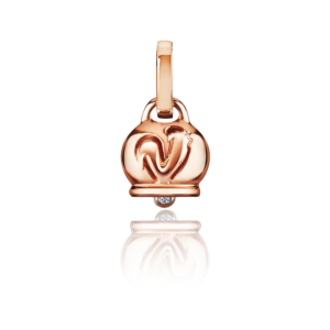 Colgante Campanelle oro rosa diamante Chantecler Capri