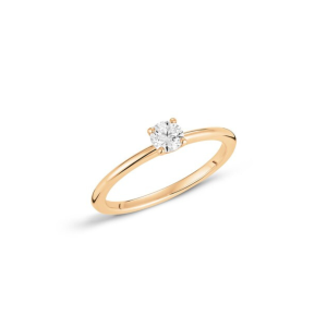 Anillo Oro Rosa Diamante Irantzuline