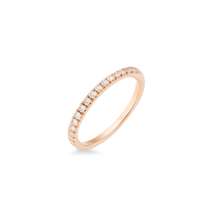 Anillo Oro Rosa Diamantes Irantzuline