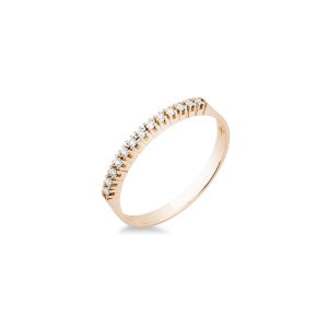 Anillo Oro Rosa Diamantes Irantzuline
