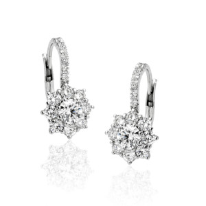 Pendientes Oro Blanco Diamantes Irantzuline