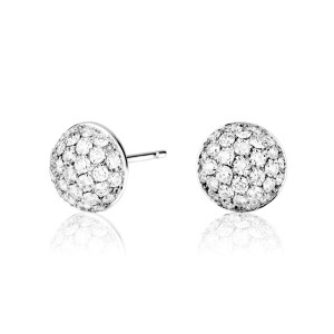 Pendientes Oro Blanco Diamantes Irantzuline
