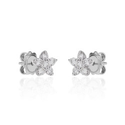 Pendientes Oro Blanco Diamantes Irantzuline