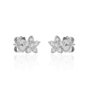 Pendientes Oro Blanco Diamantes Irantzuline