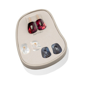 Pendientes Puzzle Medium Oro Rosa Diamantes Mattioli