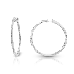 Pendientes Oro Blanco Diamantes Irantzuline