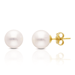 Pendientes Oro Amarillo Perlas IrantzuLine