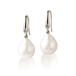 Pendientes Oro Blanco Perlas IrantzuLine
