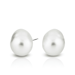 Pendientes Oro Blanco Perlas IrantzuLine