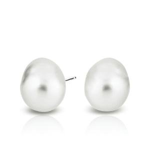Pendientes Oro Blanco Perlas IrantzuLine