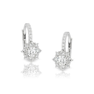 Pendientes Oro Blanco Diamantes Irantzuline