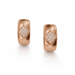 Pendientes Oro Rosa Diamantes Irantzuline