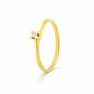 Anillo Emily Oro Amarillo Diamantes Irantzuline