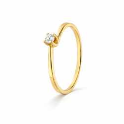 Anillo Emily Oro Amarillo Diamantes Irantzuline