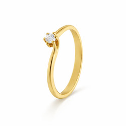 Anillo Emily Oro Amarillo Diamantes Irantzuline