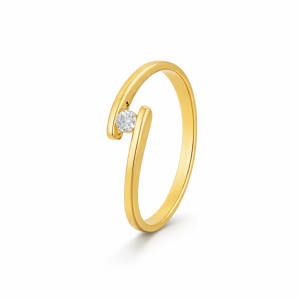 Anillo Emily Oro Amarillo Diamantes Irantzuline