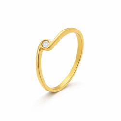 Anillo Emily Oro Amarillo Diamantes Irantzuline