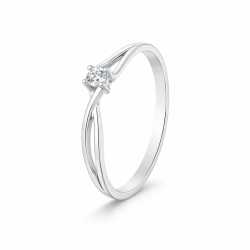 Anillo Emily Oro Blanco Diamantes Irantzuline