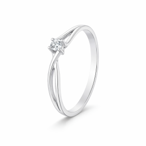 Anillo Emily Oro Blanco Diamantes Irantzuline