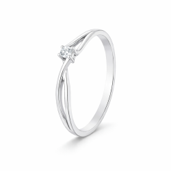 Anillo Emily Oro Blanco Diamantes Irantzuline