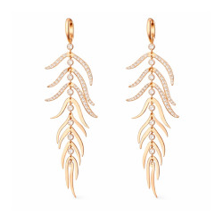 Pendientes Oro Rosa Diamantes Irantzuline