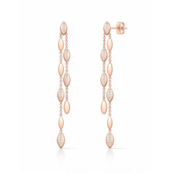 Pendientes Oro Rosa Diamantes Irantzuline