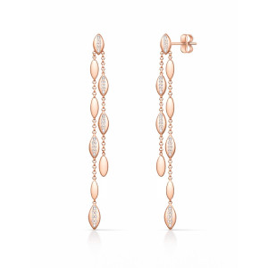 Pendientes Oro Rosa Diamantes Irantzuline