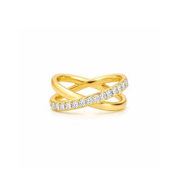 Anillo Oro Amarillo Diamantes Recarlo