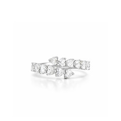 Anillo Oro Blanco Diamantes Recarlo