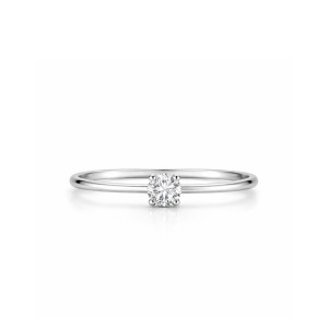 Anillo Oro Blanco Diamantes Recarlo