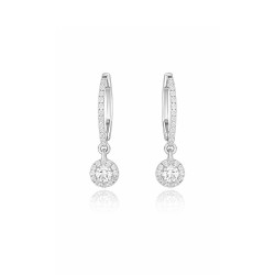 Pendientes Oro Blanco Diamantes Irantzuline