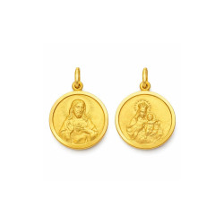 Medalla Escapulario Oro Amarillo Irantzuline