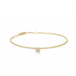 Pulsera Oro Amarillo Diamantes Recarlo