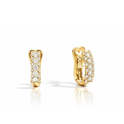 Pendientes Oro Amarillo Diamantes Recarlo